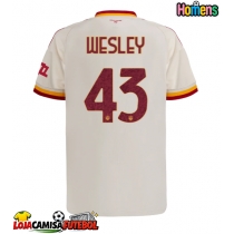 Camisa de Futebol AS Roma Wesley Franca #43 Equipamento Secundário 2026-27 Manga Curta